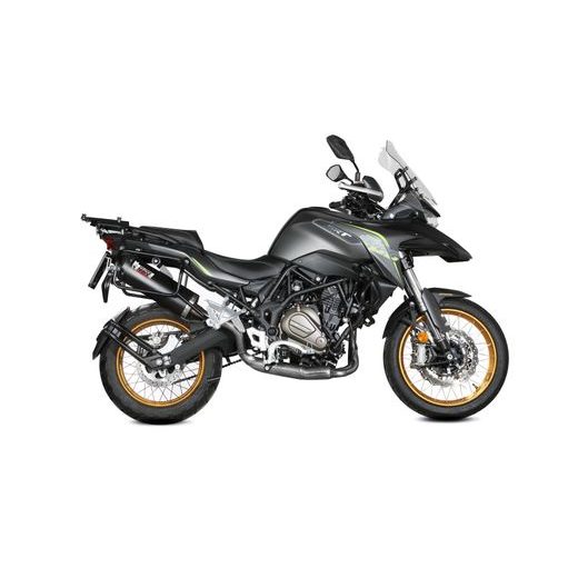 KONCOVKA VÝFUKU MIVV OVAL QJ.001.LVC ČERNÝ S UHLÍKOVOU KONCOVKOU - KONCOVKY VÝFUKU - NA MOTORKU