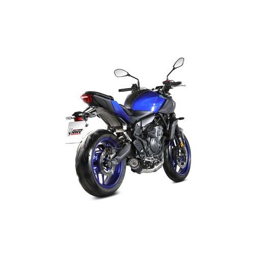 VÝFUK KOMPLETNÍ 2X1 MIVV X-M5 Y.083.SC5B ČERNÁ - DVOJITÉ KONCOVKY VÝFUKU - NA MOTORKU