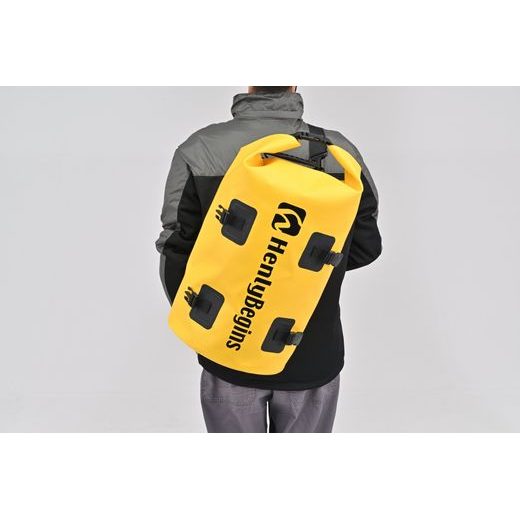 VODOTĚSNÝ VAK, HENLYBEGINS (ŽLUTÝ, OBJEM 30 L) - BRAŠNY - NA MOTORKU