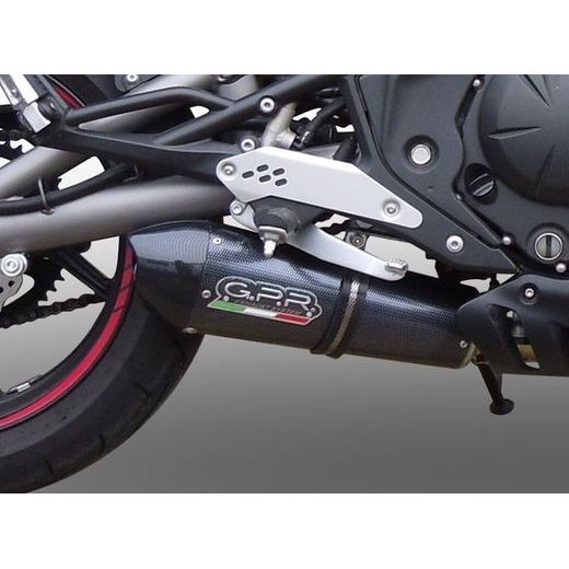 KONCOVKA VÝFUKU SLIP-ON GPR NEW GRAND PRIX EVO POPPY CF.1.GPAN.PO KARBONOVÝ VZHLED ZAHRNUJE SPOJOVACÍ SVOD A ODNÍMATELNÝ DB KILLER - KONCOVKY VÝFUKU - NA MOTORKU