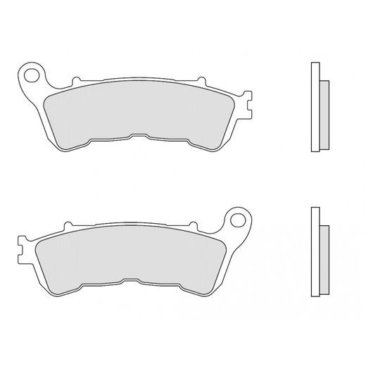 BRZDOVÉ DESTIČKY BREMBO 07063 BRZDOVÉ DESTIČKY PRO SKÚTRY CC