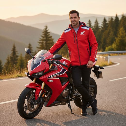 HONDA SOFTSHELL BUNDA RACING - ČERVENÁ - DÁRKY PRO FANOUŠKY HONDA - NA MOTORKÁŘE