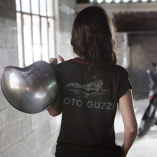 TRIČKO MOTO GUZZI CLASSIC BLACK - TRIČKA - NA MOTORKÁŘE