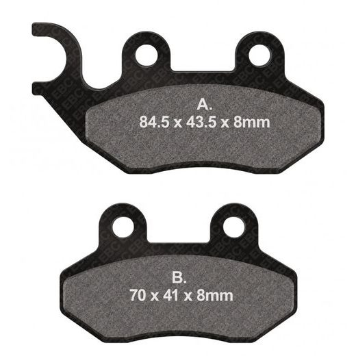 BRZDOVÉ DESTIČKY EBC SFAC264 - PŘEDNÍ - NA MOTORKU