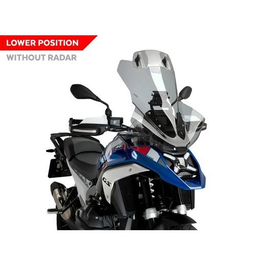 PLEXI ŠTÍT PUIG TOURING PLUS WITH VISOR 22288H KOUŘOVÁ - PLEXI ŠTÍTY - NA MOTORKU