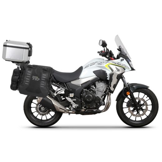 KOMPLETNÍ SADA BOČNÍCH ADVENTURE BRAŠEN SHAD TERRA TR40 A HLINÍKOVÉHO 37L TOPCASE, VČETNĚ MONTÁŽNÍ SADY SHAD HONDA CB 500 X