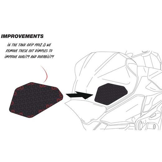 TANKPAD PUIG PRO 2 22551N ČERNÝ - PLEXI ŠTÍTY - NA MOTORKU