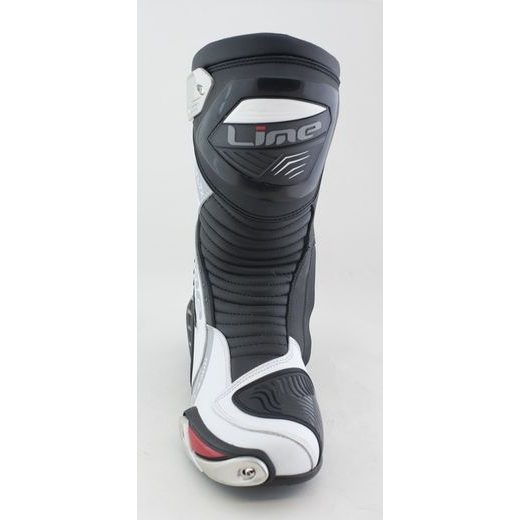 KOŽENÉ SPORTOVNÍ BOTY MBW OZZY - ČERNOBÍLÉ - KOŽENÉ BOTY - NA MOTORKÁŘE