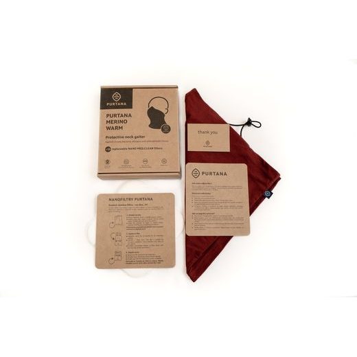 NÁKRČNÍK PURTANA MERINO MAX S NANOFILTREM - MODRÝ - NÁKRČNÍKY - NA MOTORKÁŘE