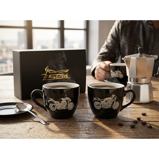 SADA KÁVOVÝCH ŠÁLKŮ KAWASAKI Z-50TH - HRNKY - NA MOTORKÁŘE