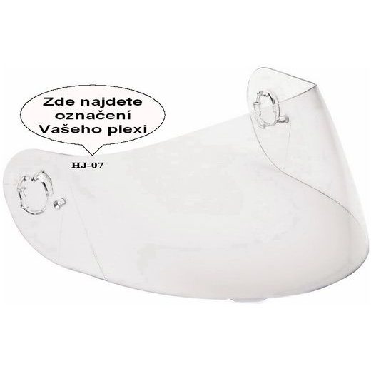HJC PLEXI HJ-09 D/SMOKE - PLEXI - NA MOTORKÁŘE
