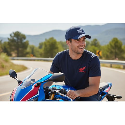 HONDA KŠILTOVKA FACTORY 25 - MODRÁ - DÁRKY PRO FANOUŠKY HONDA - NA MOTORKÁŘE