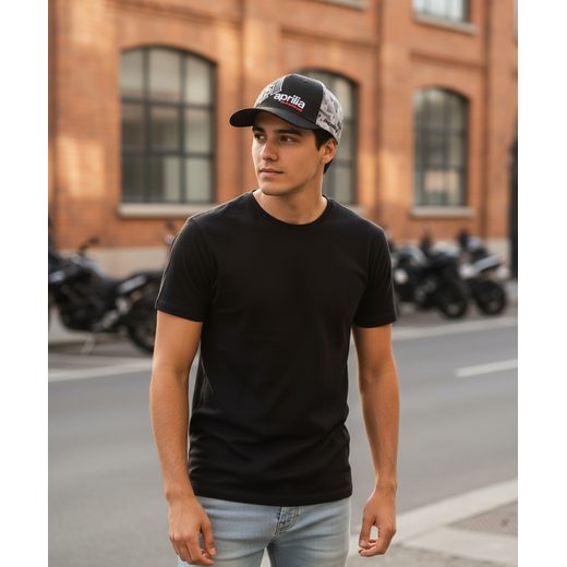 KŠILTOVKA APRILIA MESH - ŠEDÁ CAMO - ČEPICE A KŠILTOVKY - NA MOTORKÁŘE