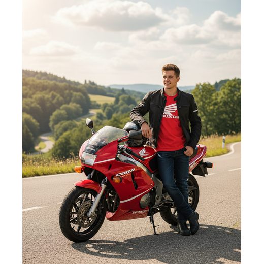 HONDA TRIKO CORE 2 ČERVENÉ - TRIČKA - NA MOTORKÁŘE