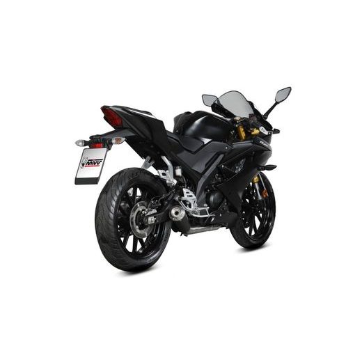 VÝFUK KOMPLETNÍ 1X1 MIVV X-M1 Y.067.LC4B ČERNÁ - DVOJITÉ KONCOVKY VÝFUKU - NA MOTORKU