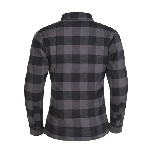 DÁMSKÁ FLANELOVÁ KOŠILE MBW MONTANA GREY LADY - TEXTILNÍ BUNDY - NA MOTORKÁŘE