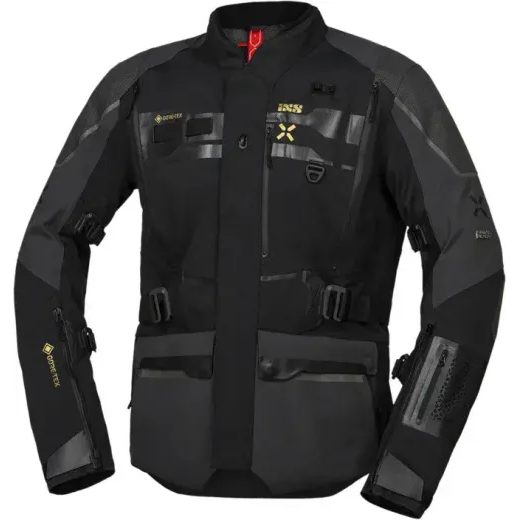 BUNDA S LAMINOVANOU MEMBRÁNOU IXS VENTURE-GTX 1.0 X2-001405 ČERNO-ŠEDÁ - ZKRÁCENÁ - ENDURO BUNDY - NA MOTORKÁŘE