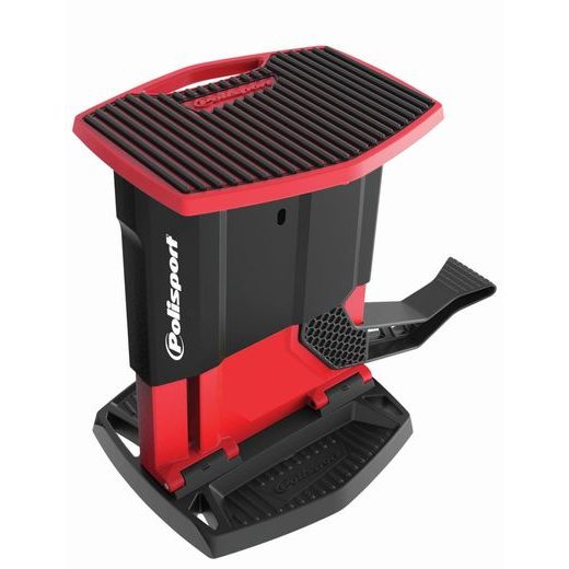 ZVEDACÍ STOJAN POD MOTORKU POLISPORT ČERVENO/ČERNÁ - STOJANY - NA MOTORKU