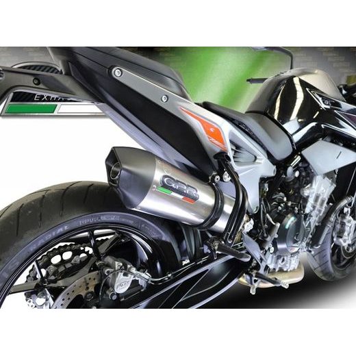 KONCOVKA VÝFUKU SLIP-ON GPR NEW GRAND PRIX EVO TITANIUM E4.KTM.94.GPAN.TO BROUŠENÝ TITAN ZAHRNUJE SPOJOVACÍ SVOD A ODNÍMATELNÝ DB KILLER - KONCOVKY VÝFUKU - NA MOTORKU