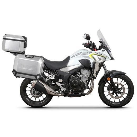 KOMPLETNÍ SADA HLINÍKOVÝCH KUFRŮ SHAD TERRA, 37L TOPCASE 47L/47L BOČNÍ KUFRY, VČETNĚ MONTÁŽNÍ SADY A PLOTNY SHAD HONDA CB 500 X