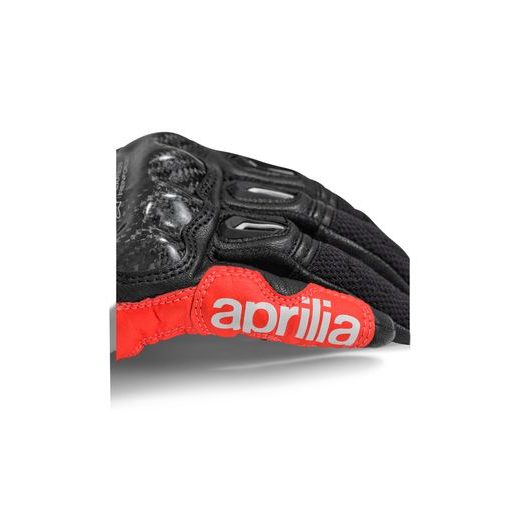 KOŽENÉ SPORTOVNÍ RUKAVICE APRILIA TWISTIES - ČERNÁ/ČERVENÁ - SPORTOVNÍ RUKAVICE - NA MOTORKÁŘE