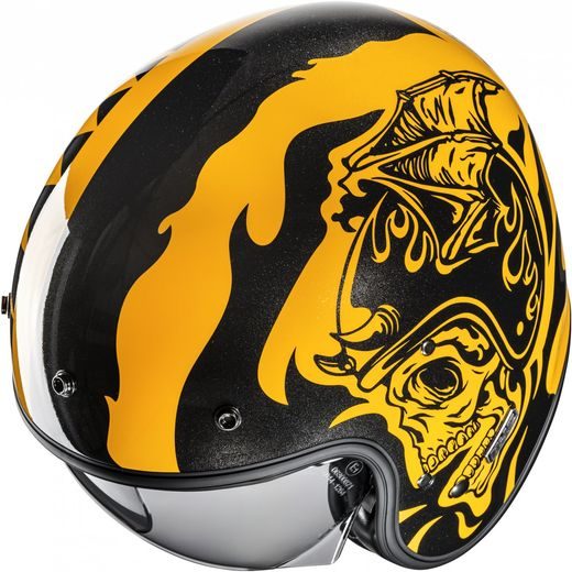 HJC PŘILBA V31 FLAME MC3 - OTEVŘENÉ HELMY - NA MOTORKÁŘE