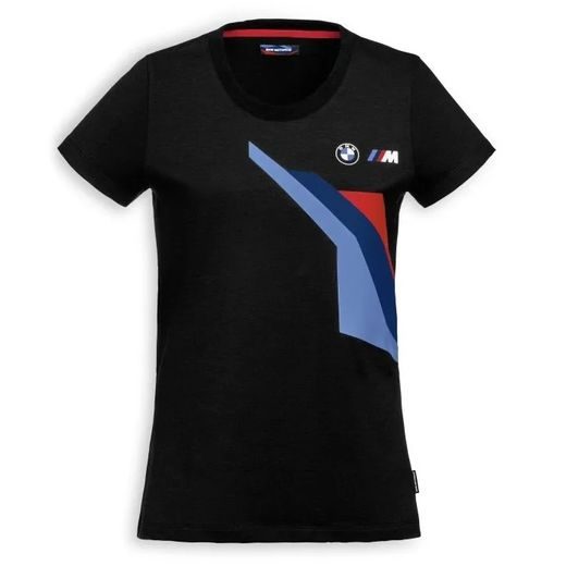 DÁMSKÉ TRIKO BMW MOTORSPORT - ČERNÉ - TRIČKA - NA MOTORKÁŘE
