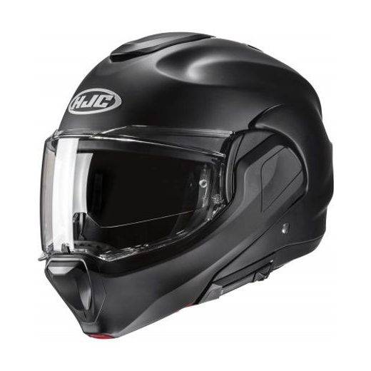 HJC PŘILBA F100 SOLID SEMI FLAT BLACK - PŘEKLOPNÉ HELMY - NA MOTORKÁŘE