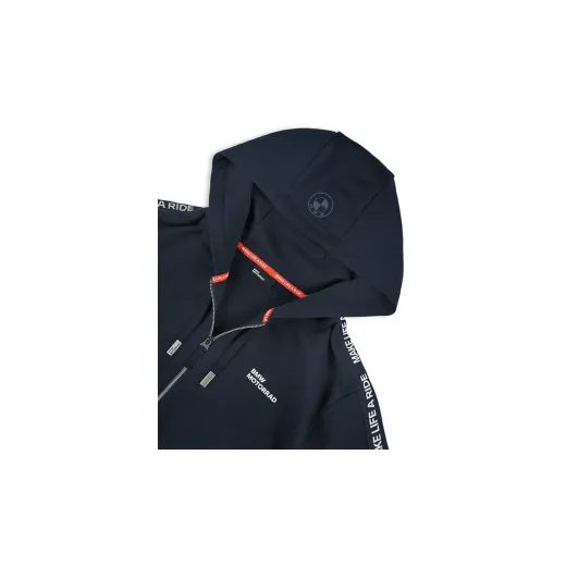 PÁNSKÁ MIKINA NA ZIP BMW MAKE LIFE A RIDE - TMAVĚ MODRÉ - MIKINY - NA MOTORKÁŘE