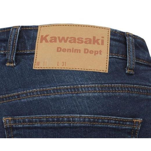 DÁMSKÉ KEVLAROVÉ JEANSY KAWASAKI KEVLAR® DENIM - MODRÁ - KEVLAROVÉ KALHOTY - NA MOTORKÁŘE