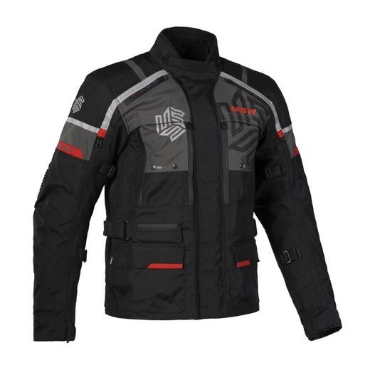 PÁNSKÁ TŘÍVRSTVÁ TEXTILNÍ MOTO BUNDA MBW MEMPHIS JACKET - ČERNÁ