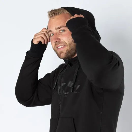 MOTO MIKINA IXS RAPID 1.0 AIRBAG READY – ČERNÁ S ARAMIDOVÝM VYZTUŽENÍM - MIKINY - NA MOTORKÁŘE