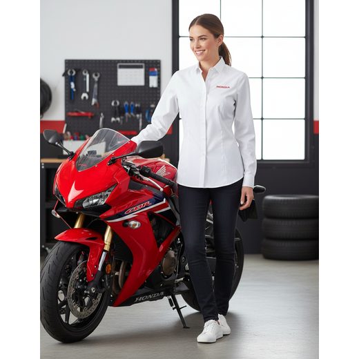 HONDA DÁMSKÁ PADDOCK KOŠILE - BÍLÁ - KOŠILE - NA MOTORKÁŘE