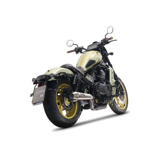 KONCOVKA VÝFUKU SLIP-ON GPR ULTRACONE H.267.ULTRA BROUŠENÁ NEREZOVÁ OCEL PRO HONDA CMX 1100 REBEL 2021-2024 - KONCOVKY VÝFUKU - NA MOTORKU