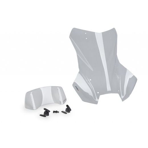 PLEXI ŠTÍT PUIG TOURING PLUS WITH VISOR 22329H KOUŘOVÁ - PLEXI ŠTÍTY - NA MOTORKU