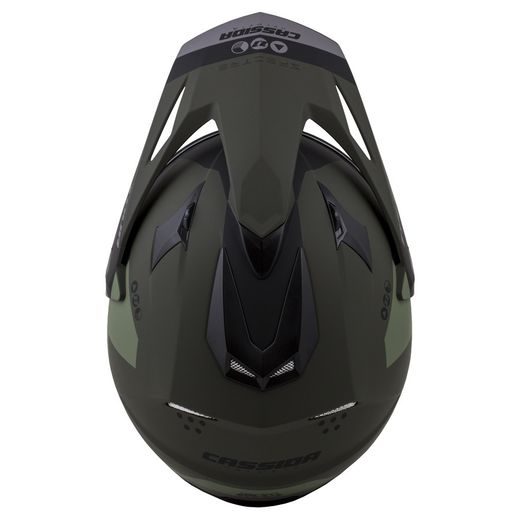PŘILBA TOUR 1.1 SPECTRE, CASSIDA (ZELENÁ ARMY MATNÁ/ŠEDÁ/ČERNÁ, PLEXI S PŘÍPRAVOU PRO PINLOCK) - ENDURO HELMY - NA MOTORKÁŘE