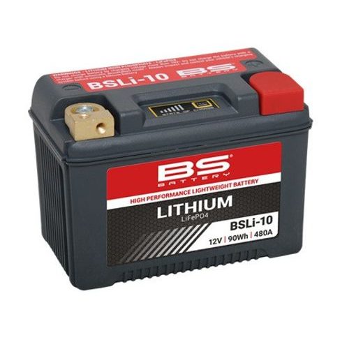 LITHIOVÁ MOTOCYKLOVÁ BATERIE BS-BATTERY BSLI-10 - BATERIE A NABIJENÍ - NA MOTORKU