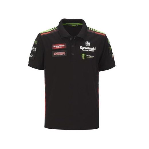 PÁNSKÉ POLO TRIČKO KAWASAKI RACING TEAM WSBK 2022 - ČERNÁ