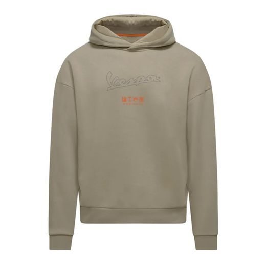 VESPA MIKINA S KAPUCÍ JERSEY - BÉŽOVÁ - MIKINY - NA MOTORKÁŘE