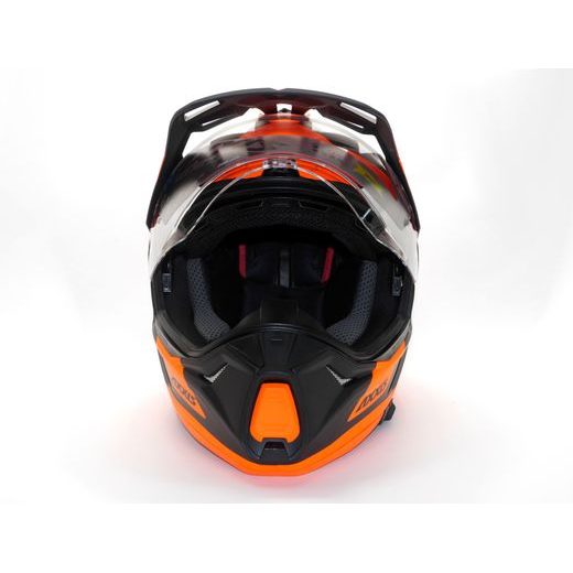 ENDURO HELMA AXXIS WOLF DS ROADRUNNER B4 - MATNÁ FLUO ORANŽOVÁ - ENDURO HELMY - NA MOTORKÁŘE
