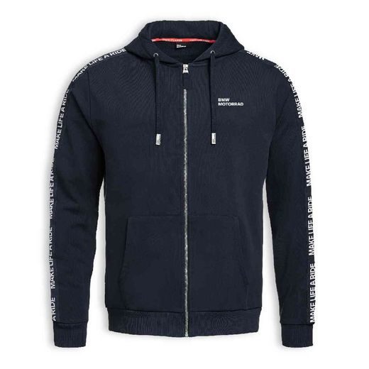 PÁNSKÁ MIKINA NA ZIP BMW MAKE LIFE A RIDE - TMAVĚ MODRÉ - MIKINY - NA MOTORKÁŘE