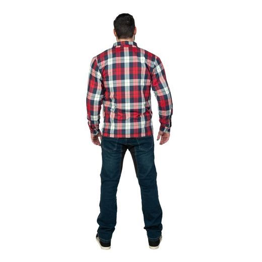 FLANELOVÁ KOŠILE MBW MONTANA RED - KOŠILE - NA MOTORKÁŘE