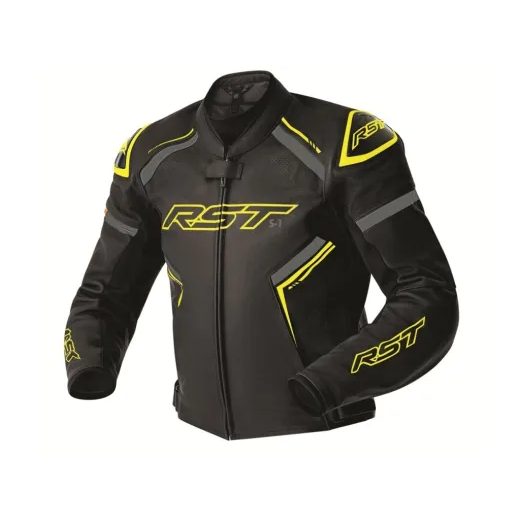 KOŽENÁ BUNDA -RST 103605 S1 D3O - ŽLUTÁ - KOŽENÉ BUNDY - NA MOTORKÁŘE