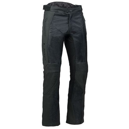 KALHOTY NA MOTOCYKL KOMBINACE KŮŽE A TEXTIL MBW GILI ČERNÉ PÁNSKÉ I DÁMSKÉ - TEXTILNÍ KALHOTY - NA MOTORKÁŘE