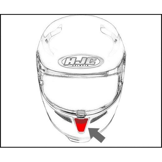 HJC VENTILACE CL-Y ÚSTNÍ BLACK - DOLNÍ VENTILACE - NA MOTORKÁŘE