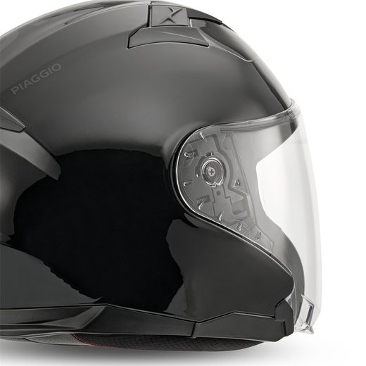 OTEVŘENÁ HELMA PIAGGIO UL02 22.06 - ČERNÁ - OTEVŘENÉ HELMY - NA MOTORKÁŘE