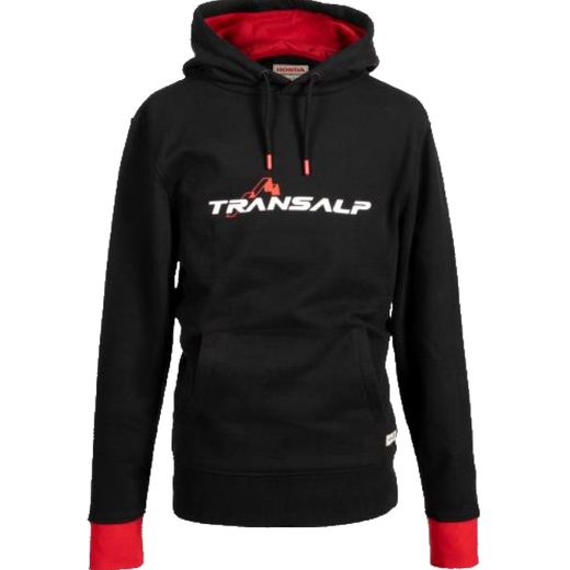 HONDA MIKINA S KAPUCOU TRANSALP TRIBUTE - ČERNÁ 2026 - DÁRKY PRO FANOUŠKY HONDA - NA MOTORKÁŘE