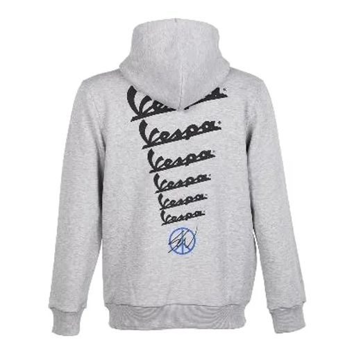 MIKINA VESPA S KAPUCÍ SEAN WOTHERSPOON - ŠEDÁ - MIKINY - NA MOTORKÁŘE