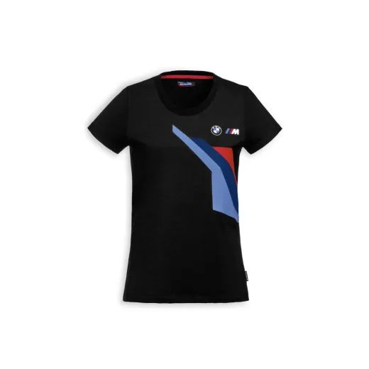 DÁMSKÉ TRIKO BMW MOTORSPORT - ČERNÉ - TRIČKA - NA MOTORKÁŘE