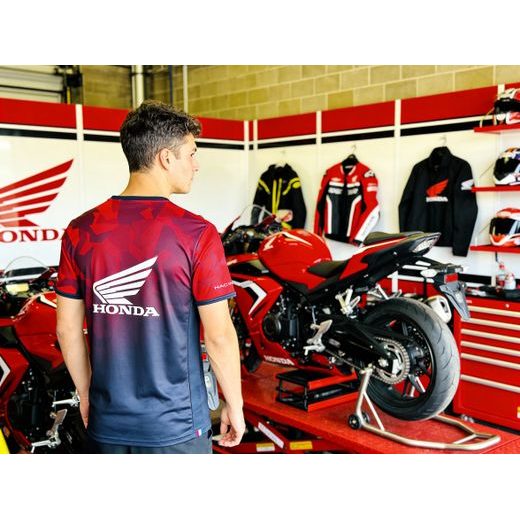 HONDA TRIČKO CAPSULE 25 - ČERVENÁ/MODRÁ - DÁRKY PRO FANOUŠKY HONDA - NA MOTORKÁŘE